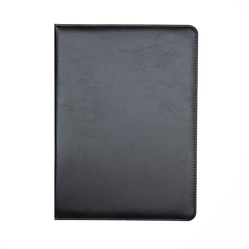 TRNFA TN-B1 (Black) Business Contract Book/Manager File Folder/Recitation Folder A4 Leather Octagonal Insert Speech Folder/document File Organizer