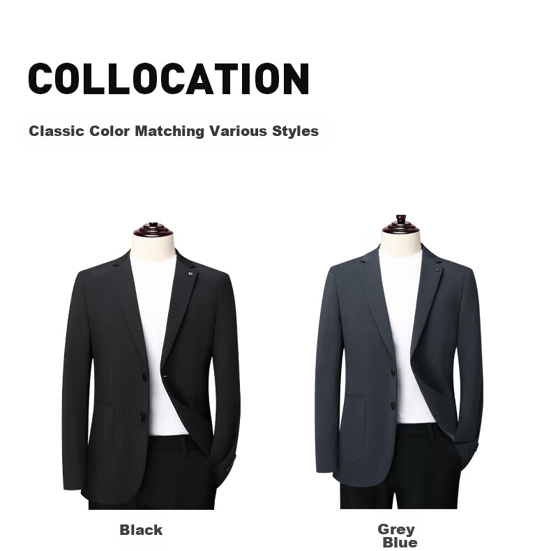 FIRS Anti-Wrinkle Non-Iron Men's Four-Season Business Casual Suit Jacket Professional Workwear Outerwear 7