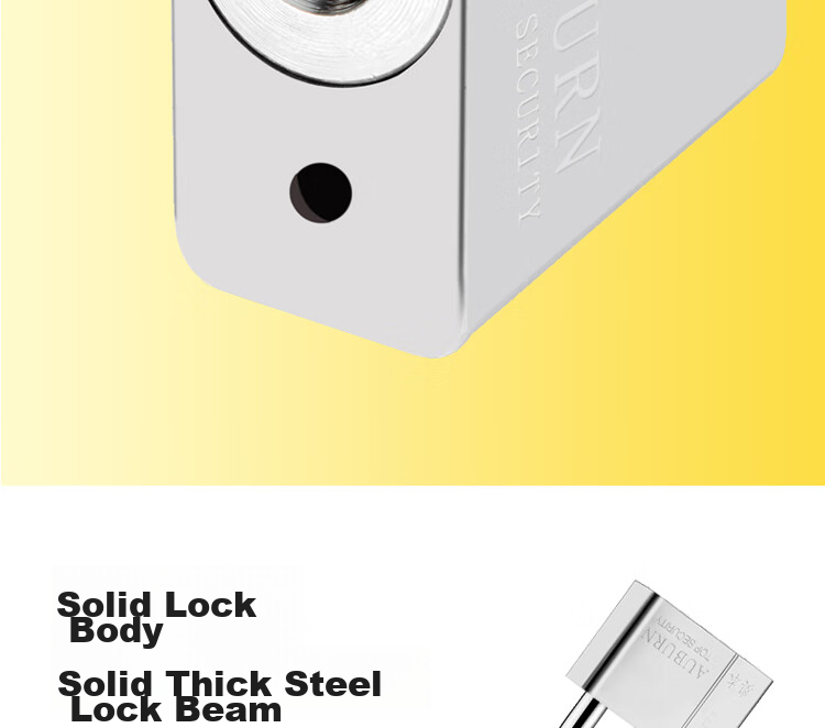 Aoben Padlock, Door Lock, Warehouse Large Iron Gate Lock, Home And School Use, Large Anti-Rust Lock, Anti-Theft Lock, 7660 Upgraded Versio 8