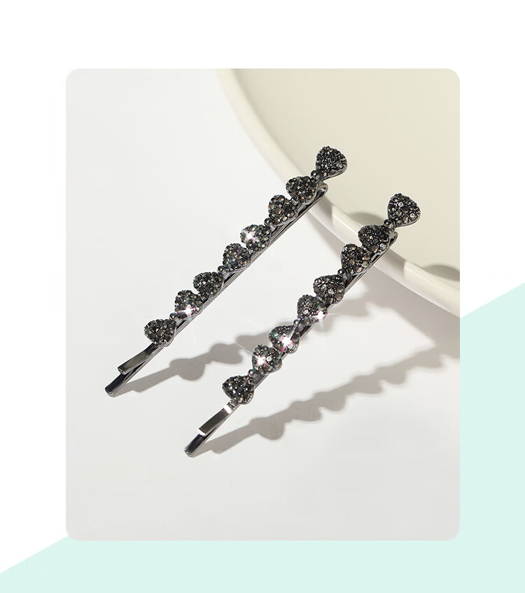 CHIMERA 2 Stylish Barrettes with Rhinestones And Bow Hair Clips for Bangs And Side Hair, Women's Birthday Gift Hair Accessories 11