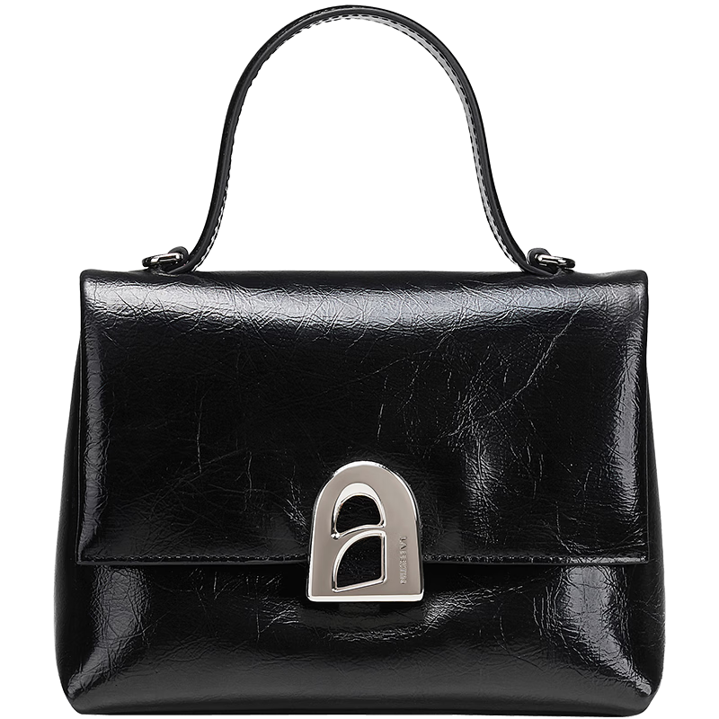 La Festin [He Hongshan's Style] Small Collapsible Handbag, Women's Shoulder Crossbody Kelly Bag, Birthday Gift for Girls