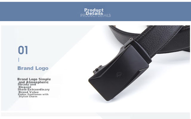 Xinxiuli Men's Leather Belt, High-End Business Automatic Buckle Belt, Gift Box Birthday Present TK2 4