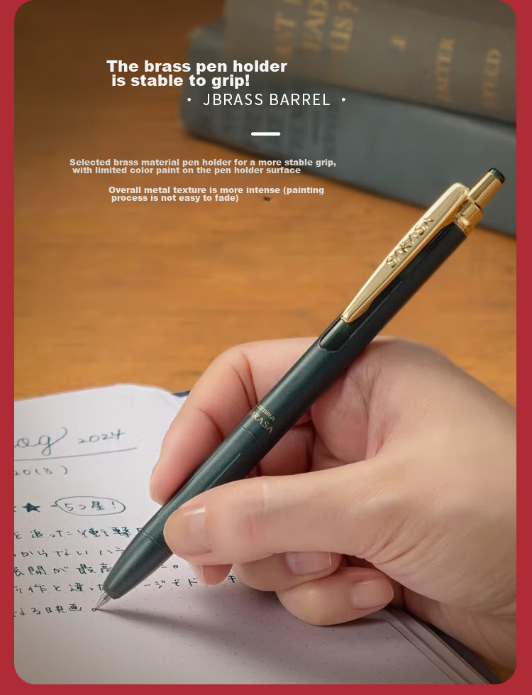 ZEBRA JJH57 Premium Pen Retro Series 0.3mm Retractable Gel Pen with Bullet Tip, Business Signing Pen, Office Pen, Matte Black, Single Pe 4