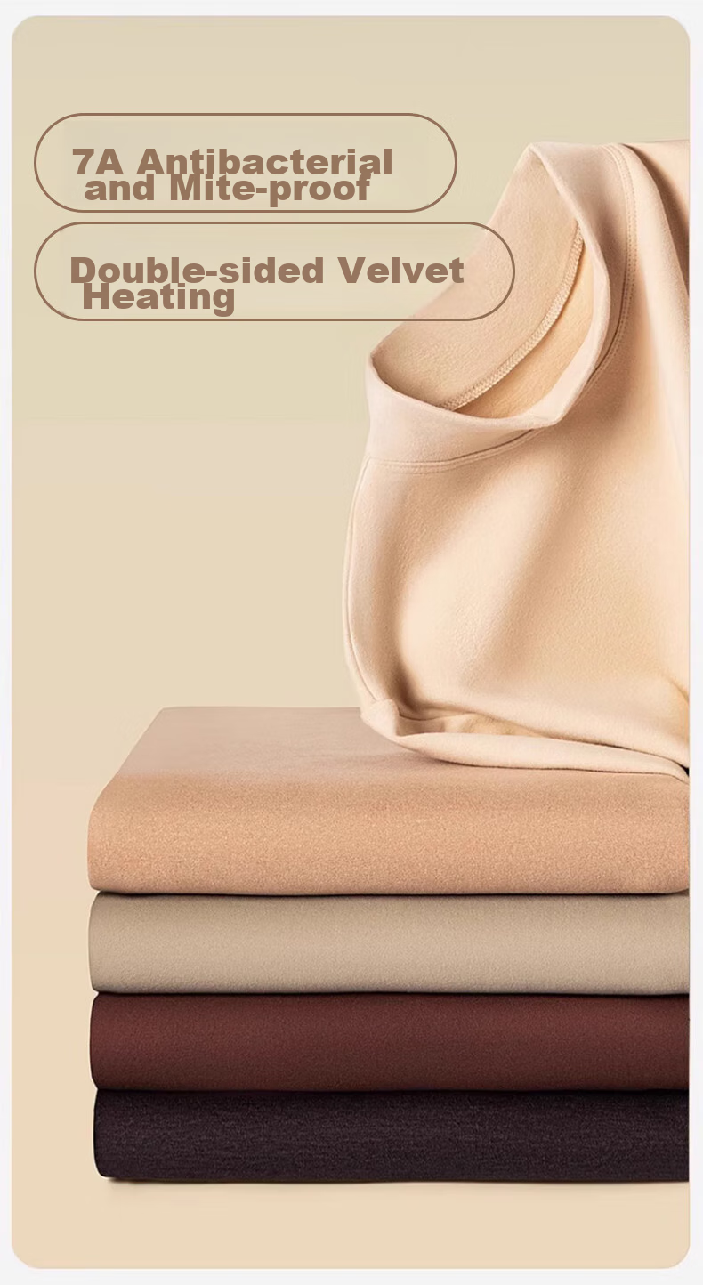 LangSha 25 Autumn And Winter New Fleece-Lined Thickened Semi-Turtleneck Base Layer, 7A Antibacterial Anti-Mite Men's Outer Wear Cashmere Autumn Undershirt 1