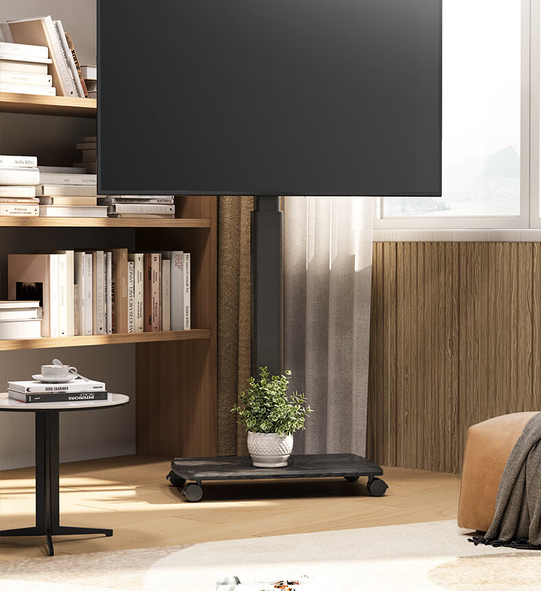 FITUEYES Mobile TV Stand Floor Cart, Universal for 32-65 Inch TVs, No Drilling Required, Movable, Compatible with Multiple TV Brands And Models 2