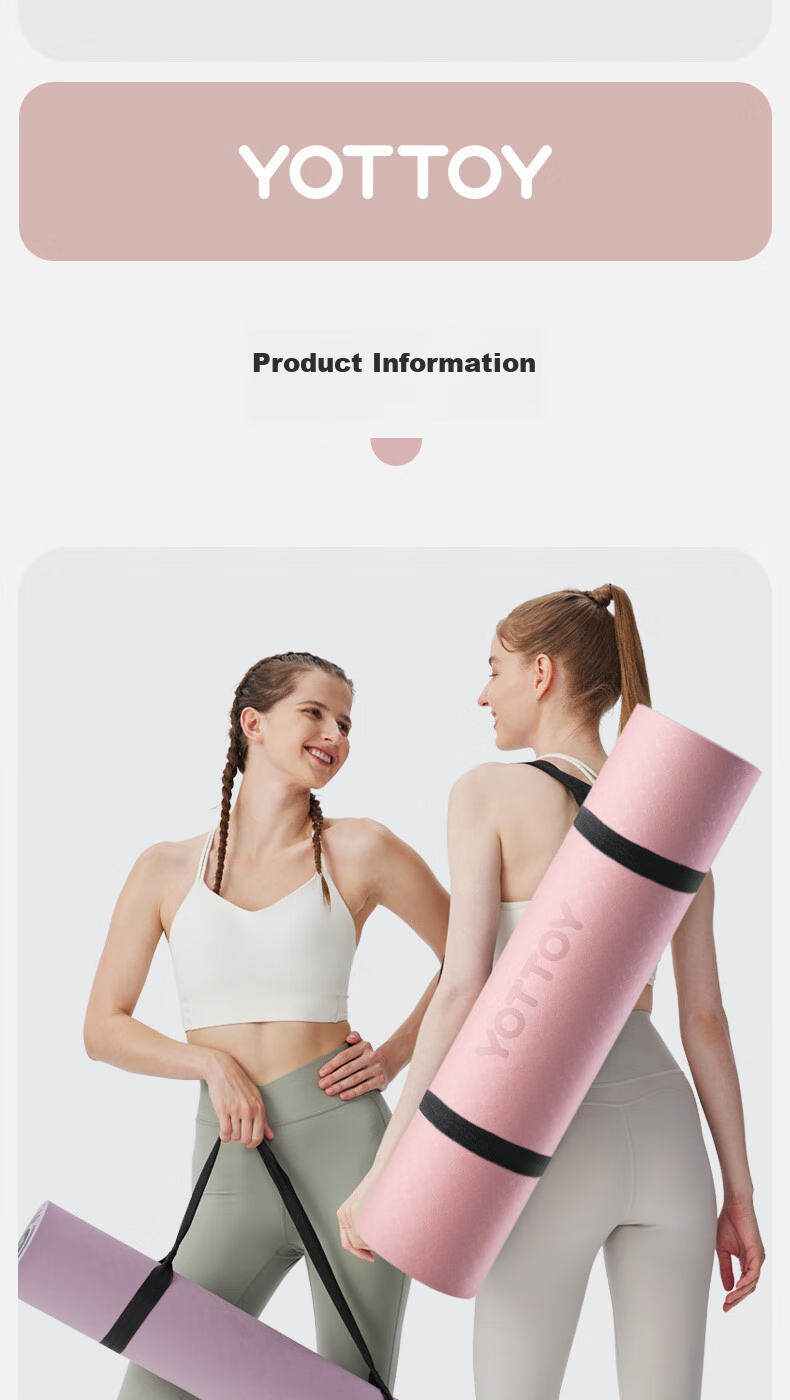 Yottoy Yoga Mat, Thickened Non-Slip Exercise Fitness Mat, Widened 185*80cm, for Beginners, Men And Women, 9mm, Home Use Floor Mat 21
