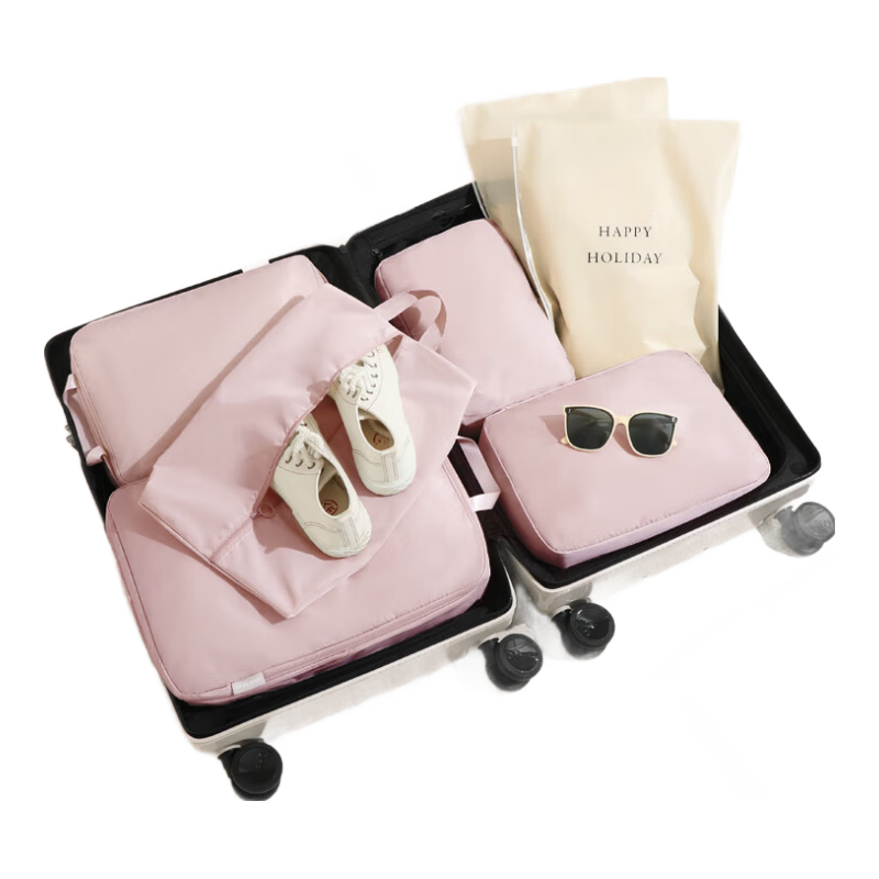 Baicaoyuan Compression Travel Storage Bag, Luggage Organizer, Clothes And Shoes Packing Cubes for Business Trips, Travel Clothing Sorting Bags