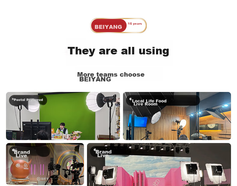 Beiyang 200w Live Streaming Fill Light, Photography Camera Light, Professional Live Streaming Beauty Light, Spherical Lampshade, Deep Throw Light, Portrait Jewelry Food Video Soft Light, Film And Television Shooting Light 6