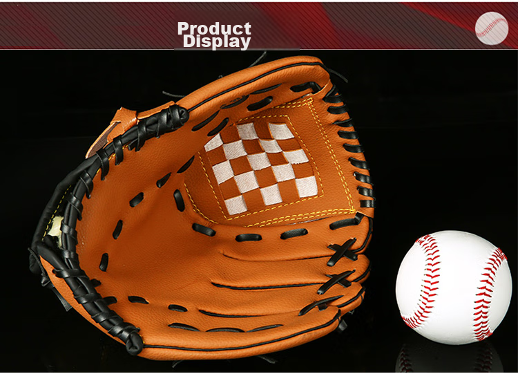 INVUI Baseball Glove, Softball Pitching Children's Thickened Wear-Resistant Catcher's Glove (1 Soft Baseball), Size S, Pink 8
