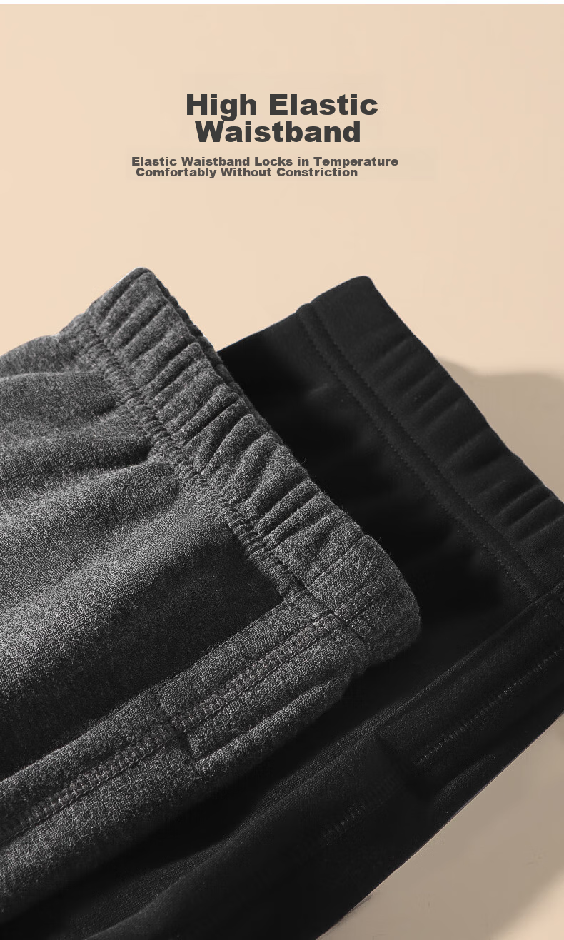 SEPTWOLVES [Upgraded Double Warm] Thermal Underwear for Men, Fleece-Lined Thick Ultra-Soft Tech Fleece Autumn Top And Bottom Winter Set 18