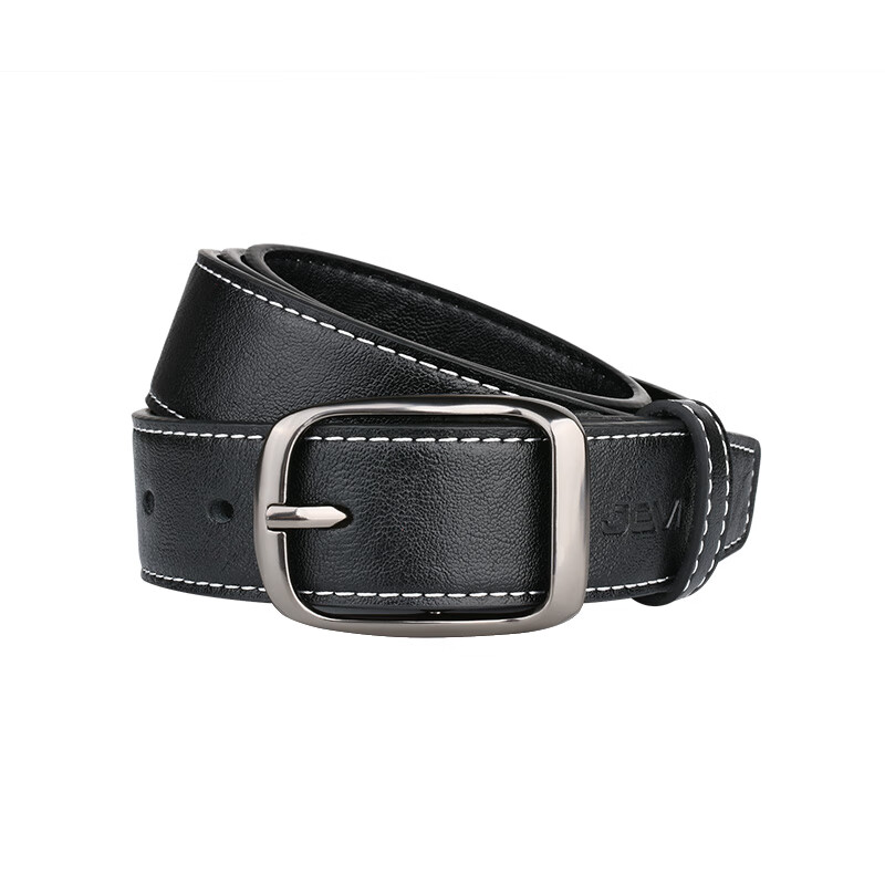 JEVI Men's Belt, Ins Student Korean Style, Youthful Denim Waistband, Trendy Versatile Pin Buckle, Fashionable Trouser Belt, Men's Leather Belt 12