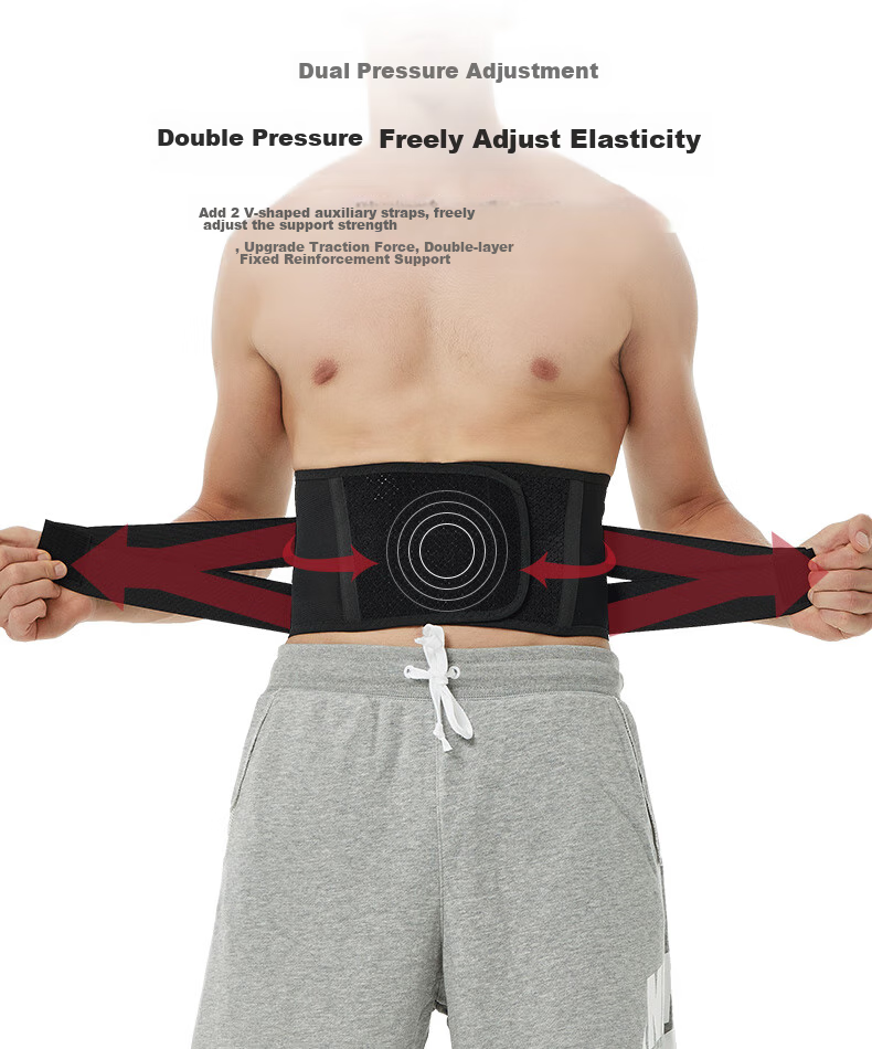 D&M Waist Support Belt for Fitness, Sports, Men's Running, Basketball, Deep Squats, Deadlifts, Long Sitting, Running, Basketball, Deadlifts, Waist Trimming And Abdominal Compressio 8