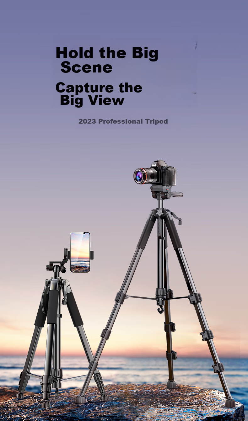 JIAHUACAI Tripod for Smartphones, Cameras, Mirrorless Cameras, DSLR, Sony, Canon Photography And Videography, Horizontal And Vertical Shooting Stabilization, Indoor Selfie, TikTok Live Streaming, Short Video, Outdoor Portable Stand 2