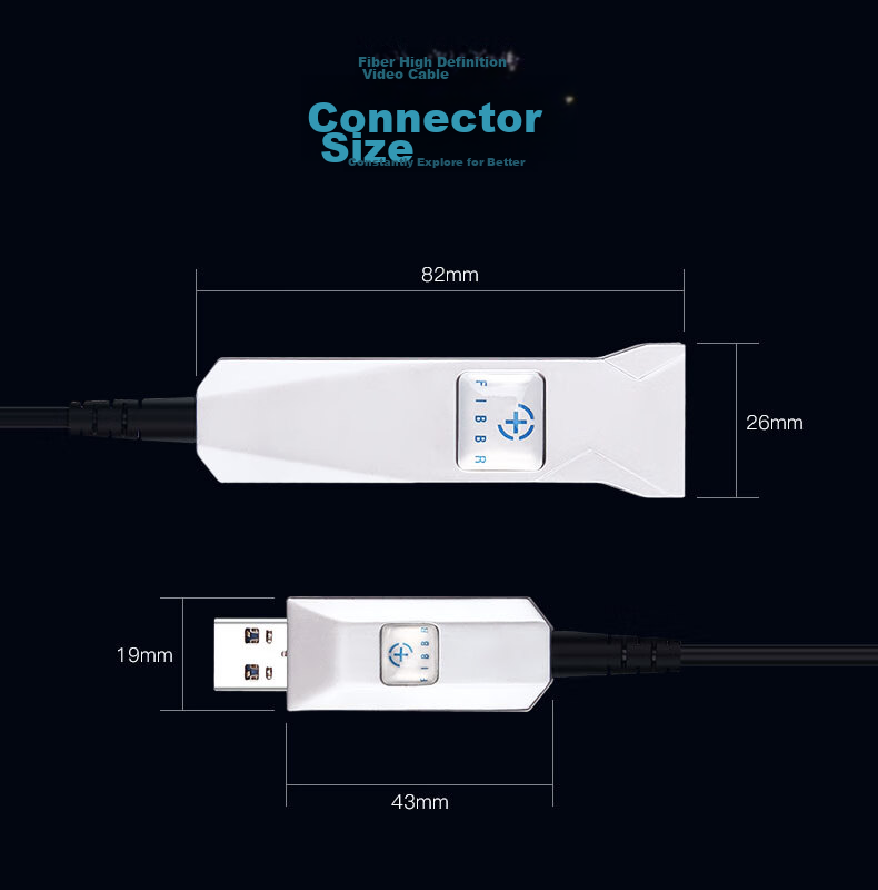 FIBBR Extension Series Fiber Optic USB 3.0 Male to Female High-Speed Extension Cable 10 Meters, High-End Audiophile External Device Signal Amplification Connection Cable Engineering Version, Silver 7