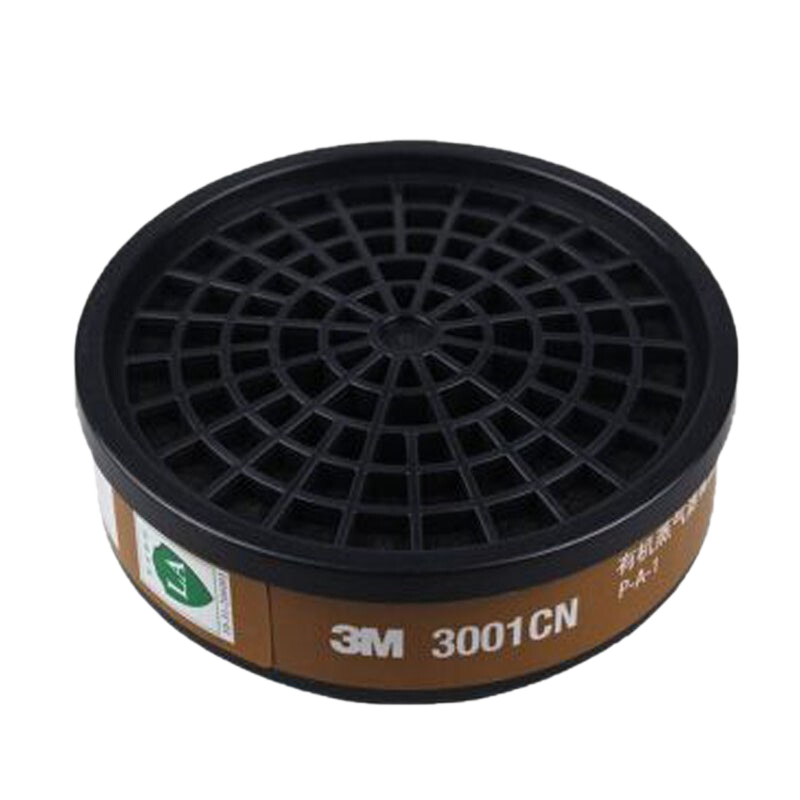 3M Gas Mask Accessories 3001CN Activated Carbon Filter Cartridge for Protection Against Organic Gases And Vapors in Renovation, Painting, And Odor Control
