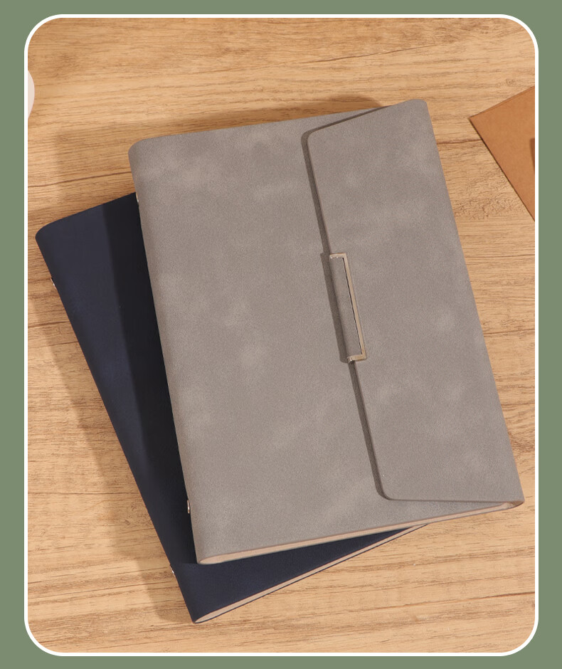 TENGXIONG Notebook A5 Simple High-End Journal, Multifunctional Tri-Fold Loose-Leaf Notebook Gift Box, Customizable Detachable Meeting Office Supplies, Corporate Business Gift Customizable Logo 11