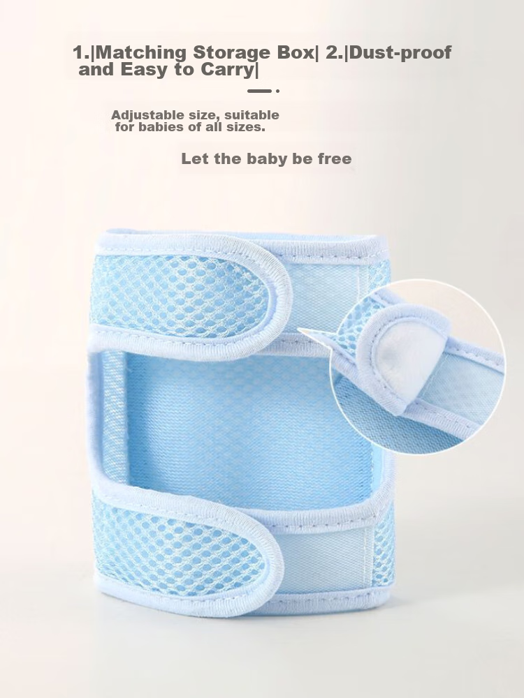 9i9 Baby Knee Pads Crawling Anti-Fall Elbow Guards Breathable Mesh Non-Slip Toddler Walking Protection 2 Pairs A99 8
