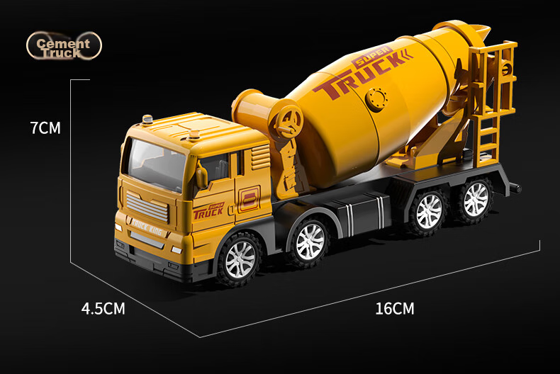Kakabeier 7-Pack Storage Buckets Children's Toy Alloy Engineering Vehicles Excavator Crane for Boys Ages 3-6 Children's Day Gift 11