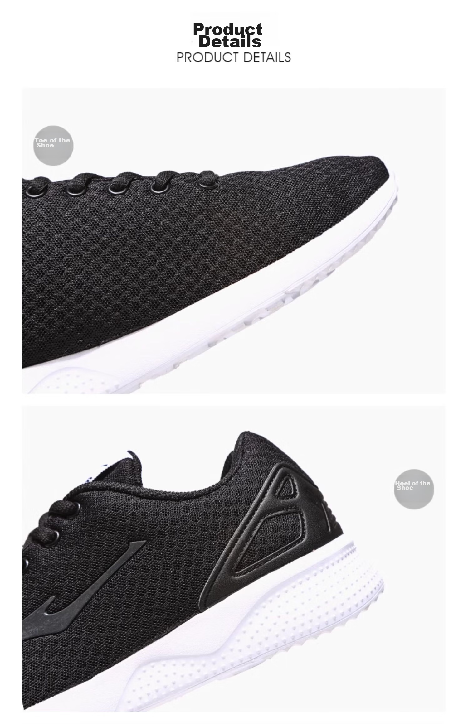 ERKE Men's Shoes, Sports Casual Shoes, Mesh Shoes for Men, Lightweight Shock-Absorbing Non-Slip Sports Shoes, Men's Jogging Shoes, Basic Running Shoes 13