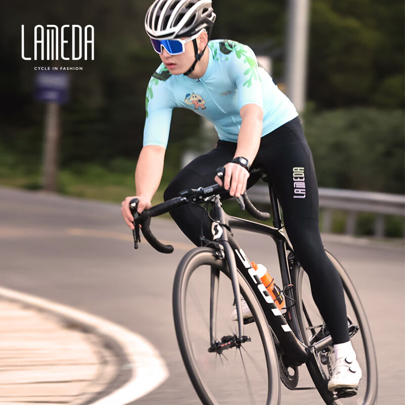 Lameda Cycling Pants Long Trousers for Men, Spring And Autumn Thin Bicycle Pants, Mountain And Road Bike Xuri Long Pants, Black, M