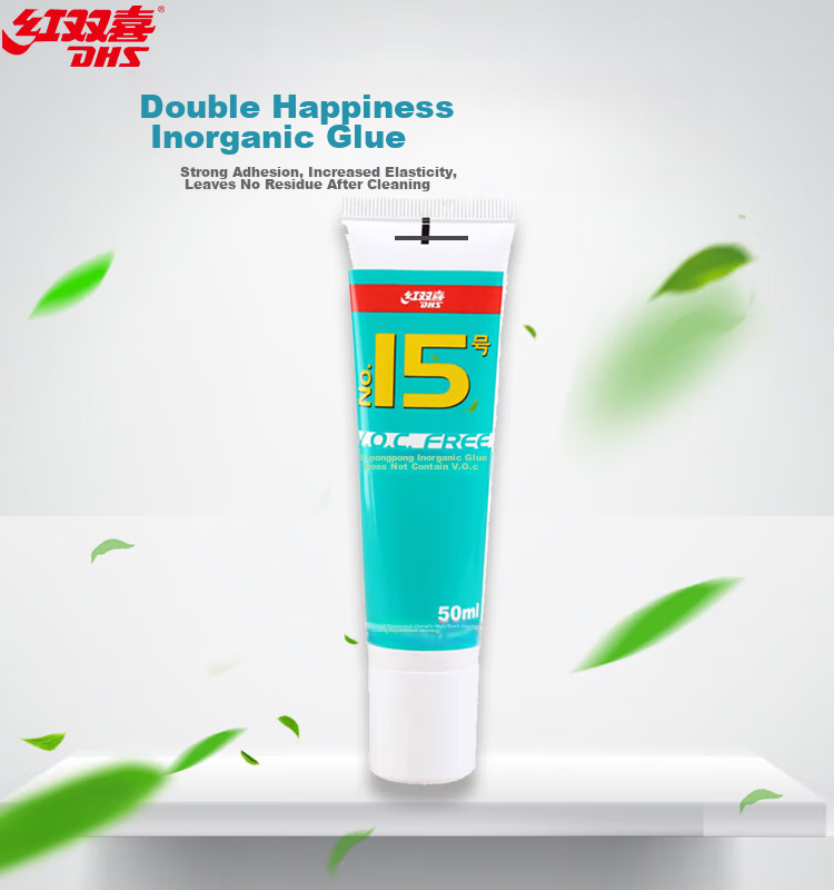 DHS Inorganic Glue, Table Tennis Racket Rubber Base, Water-Soluble Adhesive, 50ML 1