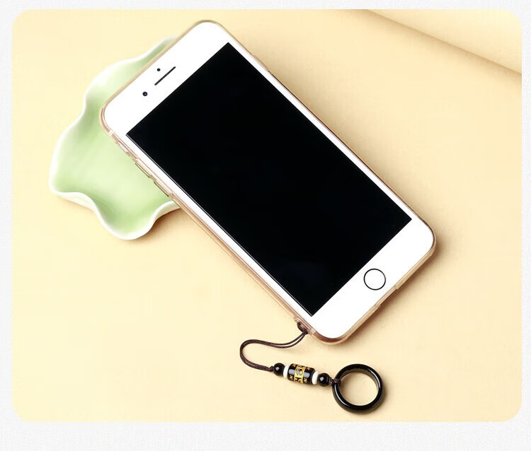 Shihan Mobile Phone Accessory Ring Strap, Creative Pendant, Simple Car Keychain, Vintage-Style Phone Lanyard, Short USB Drive Pendant, Women's And Men's Braided Ring Clasp Keychain, Anti-Loss Hanging Ornament 12