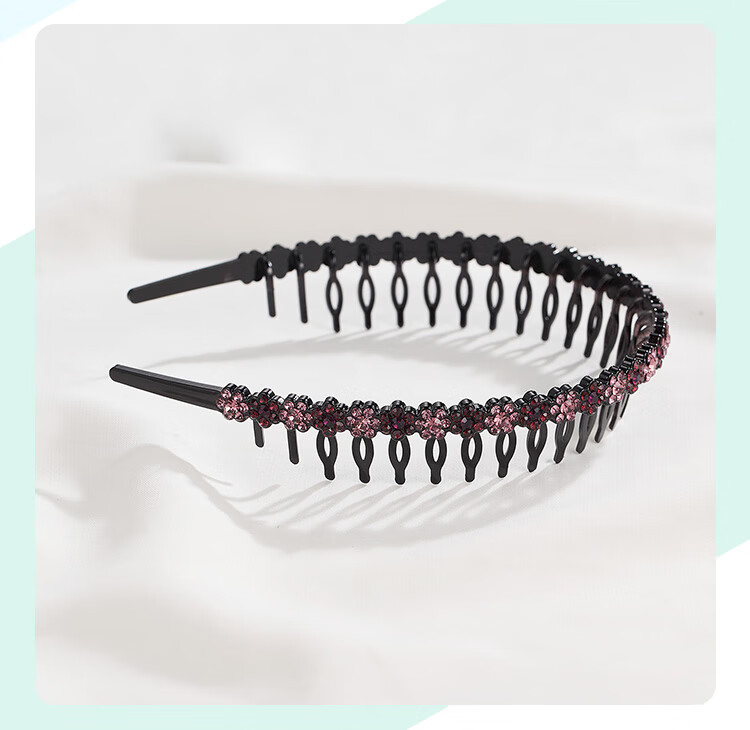CHIMERA Elegant Rhinestone Headband, Simple Long-Toothed Wavy Hair Clip for Face Washing And Styling, Mid-Autumn Festival Gift 29