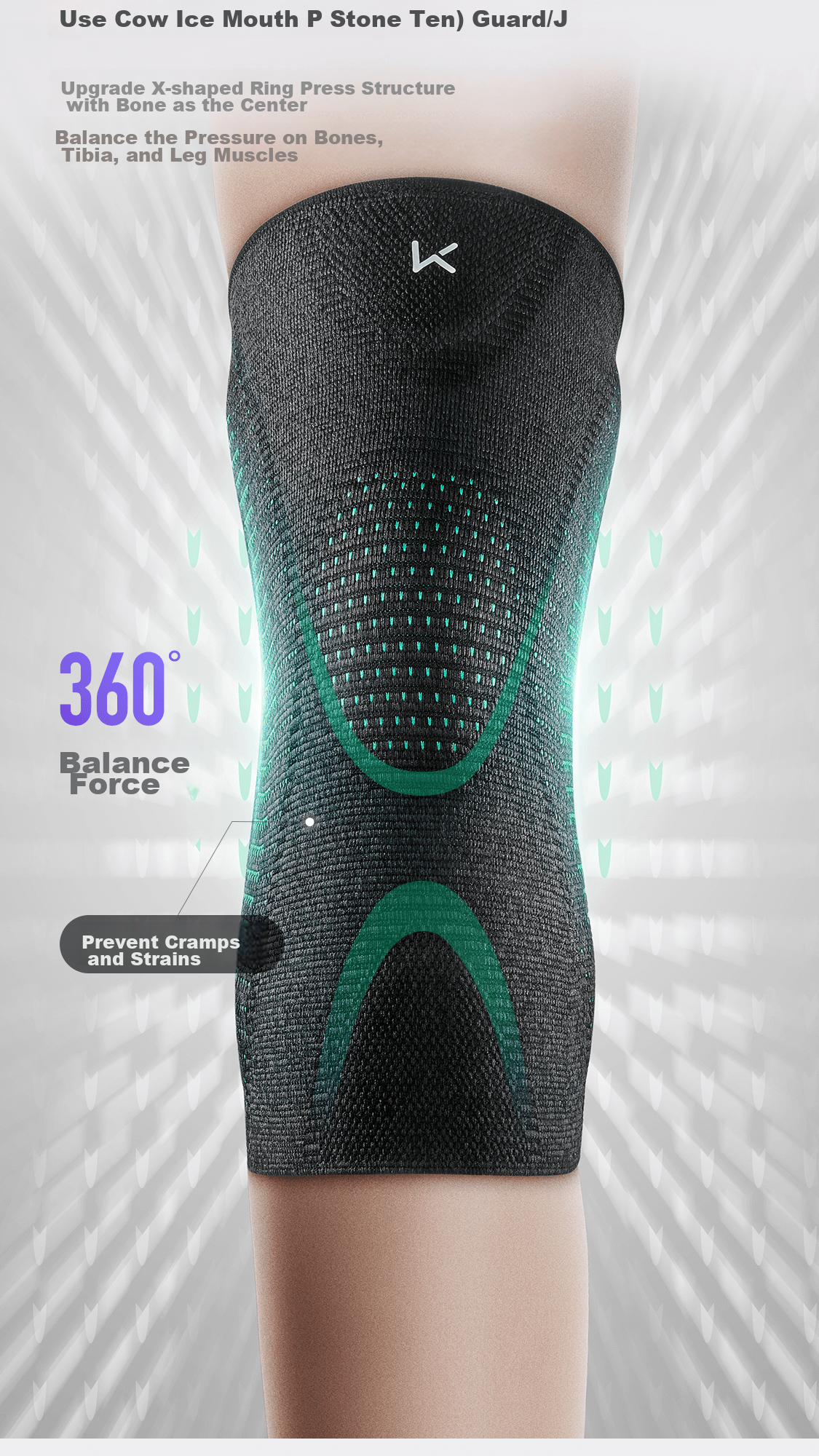 Keep Knee Brace for Sports, Meniscus Support, Running, Basketball, Badminton, Unisex Protective Gear for Knee Protection K-rox 8