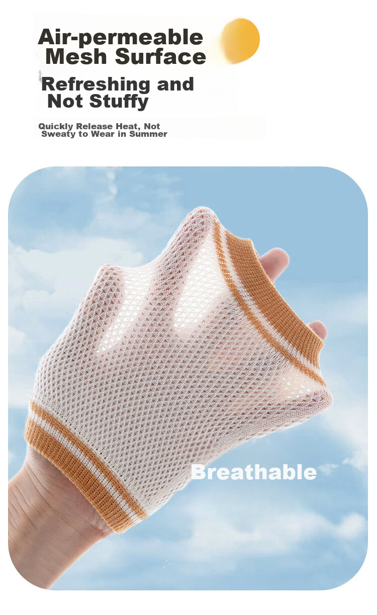 Aibaoshi Baby Knee Pads Summer Ice Silk Crawling Knee And Elbow Protectors for Children's Walking, Anti-Collision Knee Guards Hello Bear S359 5