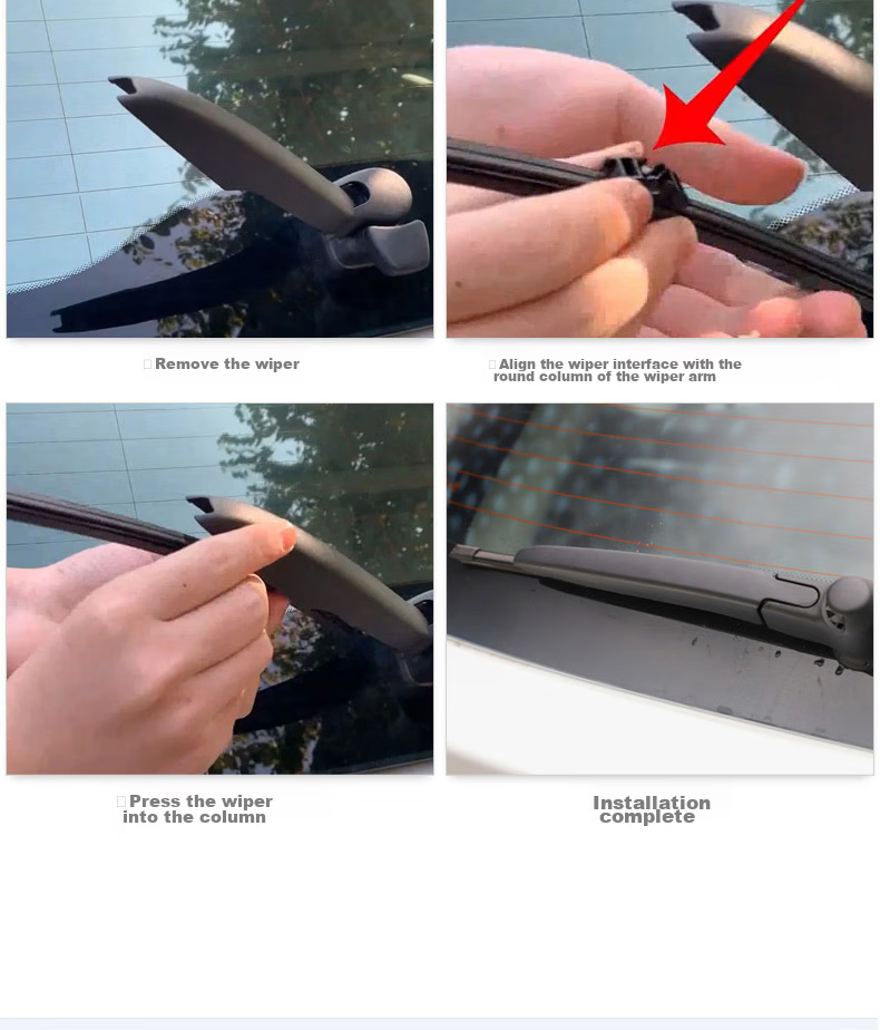 Goodyear Rear Wiper Blade for Audi Q5, Original Size for 2009-2017 Models, Factory-Specific A13 Single Piece 11