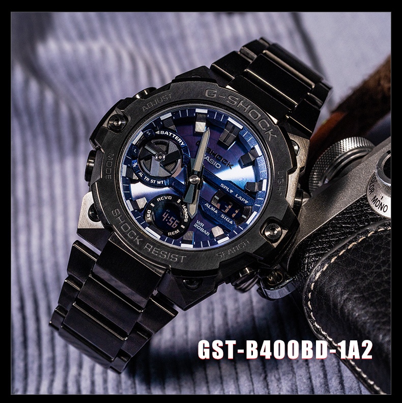 Casio Men's G-SHOCK Watch, Steel Tough Heart Electronic Sports Watch, Japanese And Korean Style, Gift for Boyfriend, GST-B100D 9