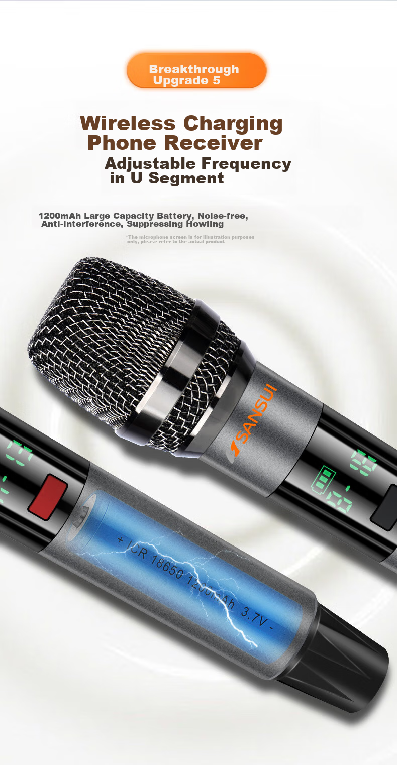 SANSUI 3-Year Karaoke Membership Home KTV Sound System Outdoor Portable Bluetooth Speaker with Display Home Karaoke Machine All-in-One Q129Pro 9
