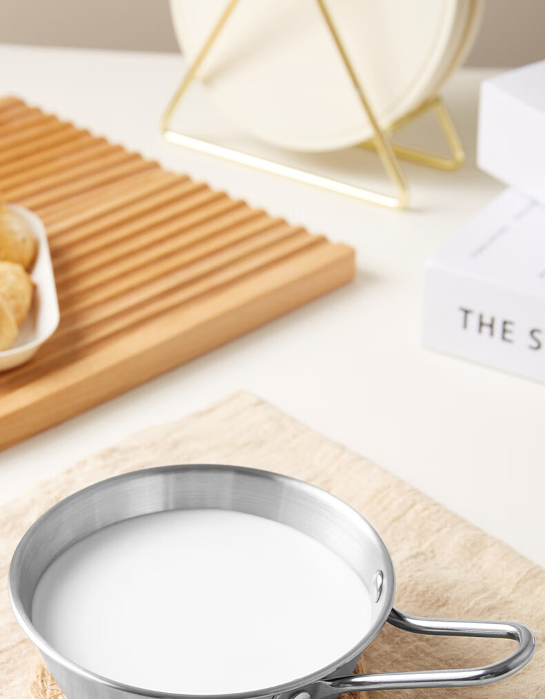 Baijie 304 Stainless Steel Bowls: Soup Bowls, Rice Bowls, Noodle Bowls, Baby Food Bowls, Korean-Style Yellow Rice Wine Bowls, 14cm, Set of 2 3