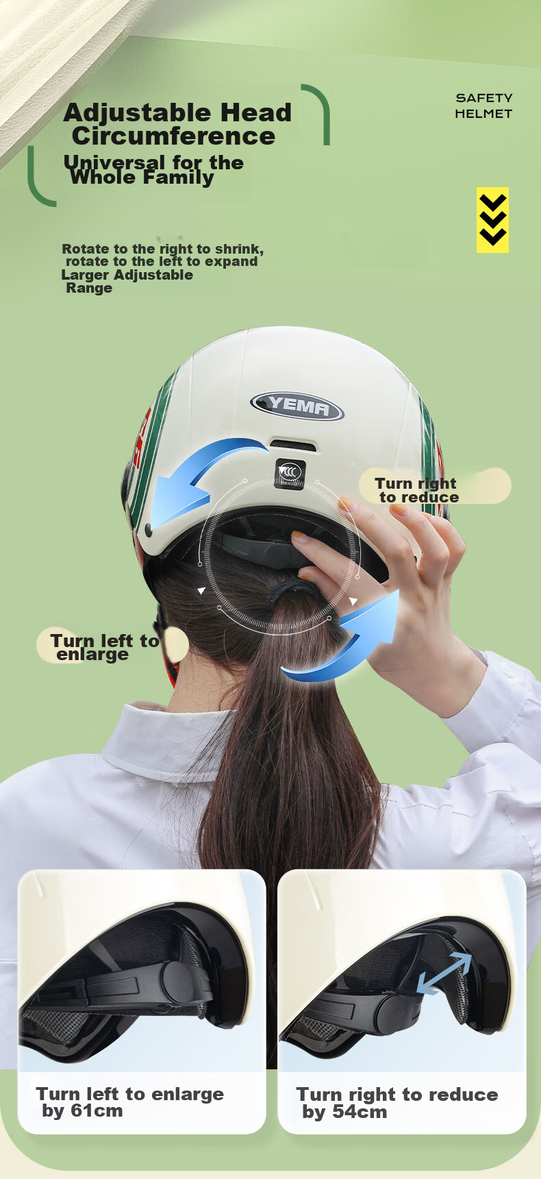 YEMA 3c Certified New National Standard Class A 362S Electric Vehicle Helmet, Women's Summer Sun Protection Motorcycle Safety Helmet, Men's Lightweight Electric Scooter Half Helmet, Cool Gray with Brown Short Visor 10
