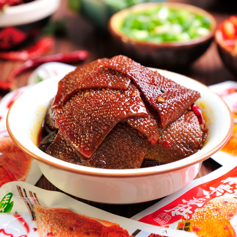 金大州 火锅素毛肚麻辣味500g 魔芋爽辣条办公室休闲出游零食 