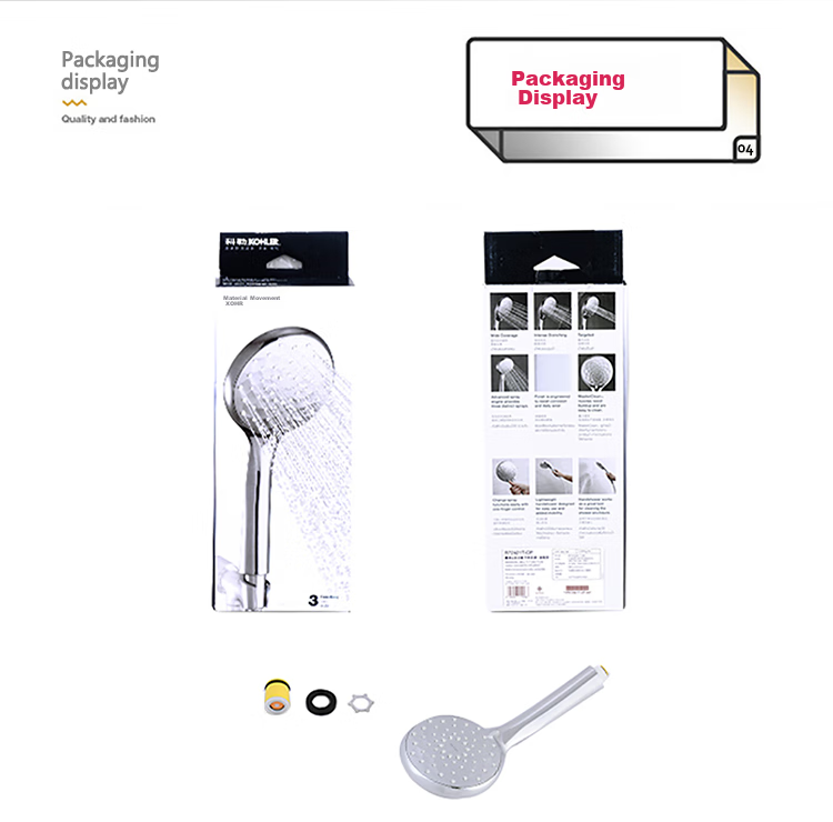 KOHLER Chenyu [Three Functions] Streamlined Handheld Shower Head with Single Spray R72421T-CP Silver 12
