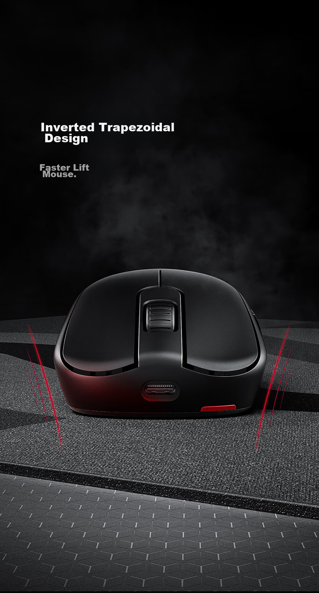 ZOWIE GEAR S2-DW Wireless Mouse Gaming Mouse Short-Throw Design for CS2, PUBG, Valorant Esports Mouse Rechargeable 6
