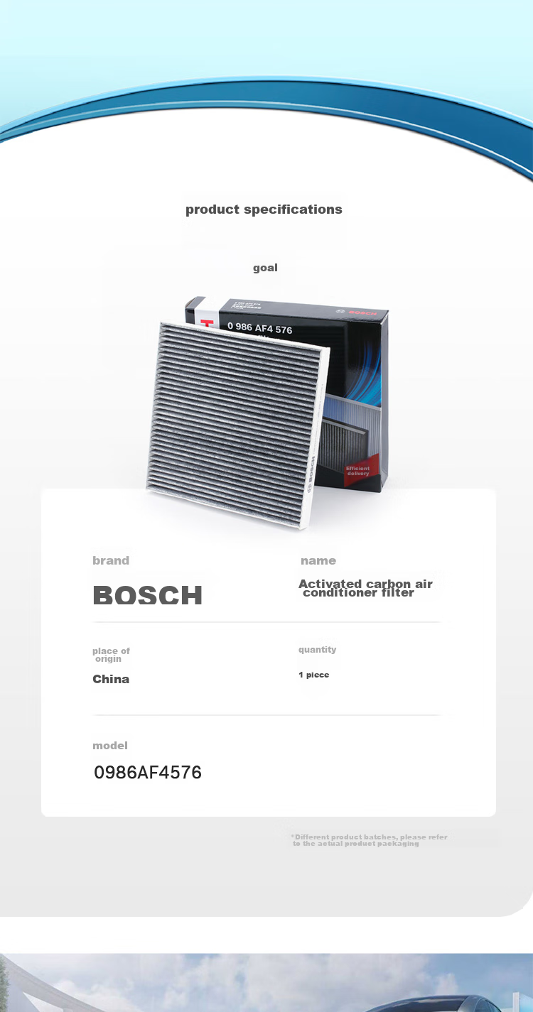 BOSCH Air Conditioning Filter Element 4576 for Borui/GX7/Yuanjing SUV/Emgrand EC8/Wildma T70s/EC60/GX7 9