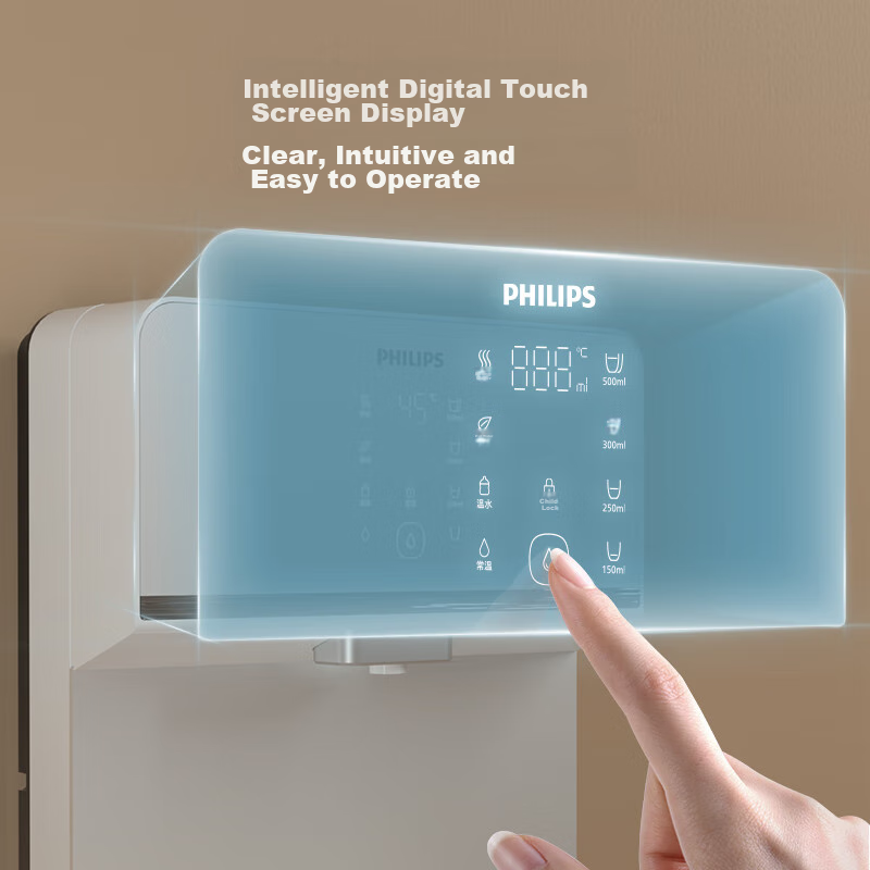 PHILIPS Household Instant Hot Drinking Wall-Mounted Fast Heating Water Dispenser ADD4824, Compatible with Home Reverse Osmosis Water Purifier