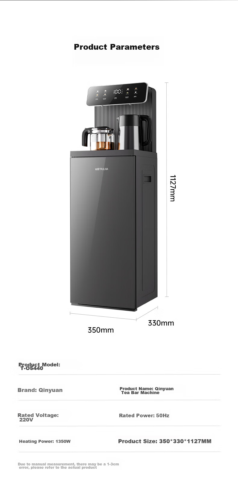 TRULIVA Tea Bar Machine, Home Multi-Functional Water Dispenser, Office Standing Bottom-Loading Water Tank, Fully Automatic Intelligent Large Cabinet Integrated Kettle, High-End Living Room Model, New for 2026 17