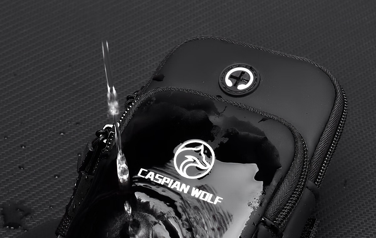 CASPIAN WOLF Running Armband for Men And Women, Marathon Cycling Water-Resistant Sports Arm Sleeve, Black 5
