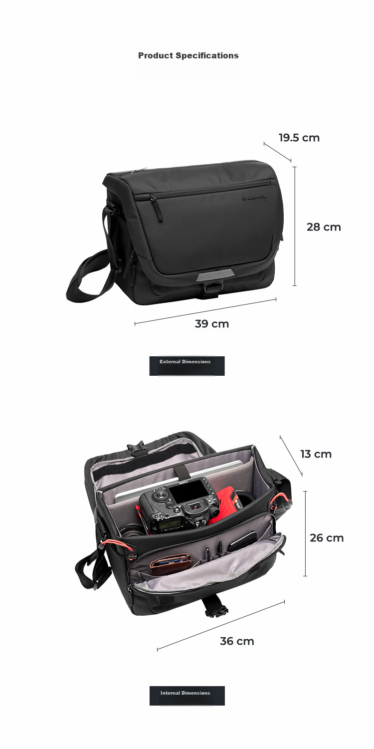 Manfrotto Traveler Messenger Bag, Manfrotto Series MB MA3-M Portable DSLR And Mirrorless Camera Shoulder Bag 3