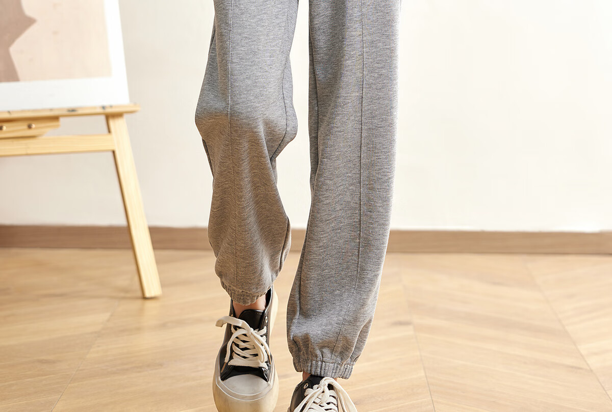 Halo Queen Women's Casual Pants with Drawstring Elastic Waist, Straight-Leg Trousers with Tapered Legs, Slimming And Versatile Sports Pants, New Product H143R1014 23