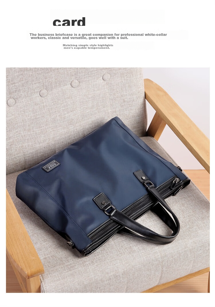 GOLF Business Briefcase for Men, Large Capacity Handbag, 15-Inch Laptop Bag, Casual Shoulder Crossbody Bag 5