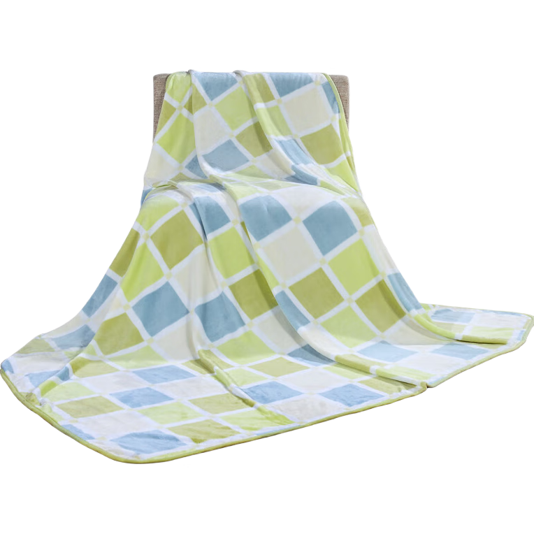 FUANNA Home Textile Blanket, Oversized Double Air Conditioning Nap Throw Flannel Blanket, Encounter Sunshine 180*200cm, Gree