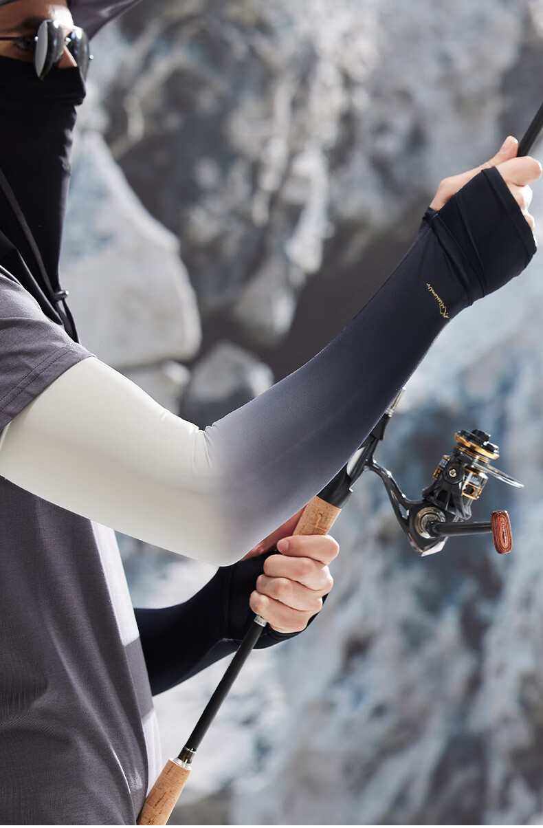 MISSION UV Ice Silk Sun Protection Arm Sleeves for Men, Summer Driving Cycling Cooling UV Protection Arm Covers 8
