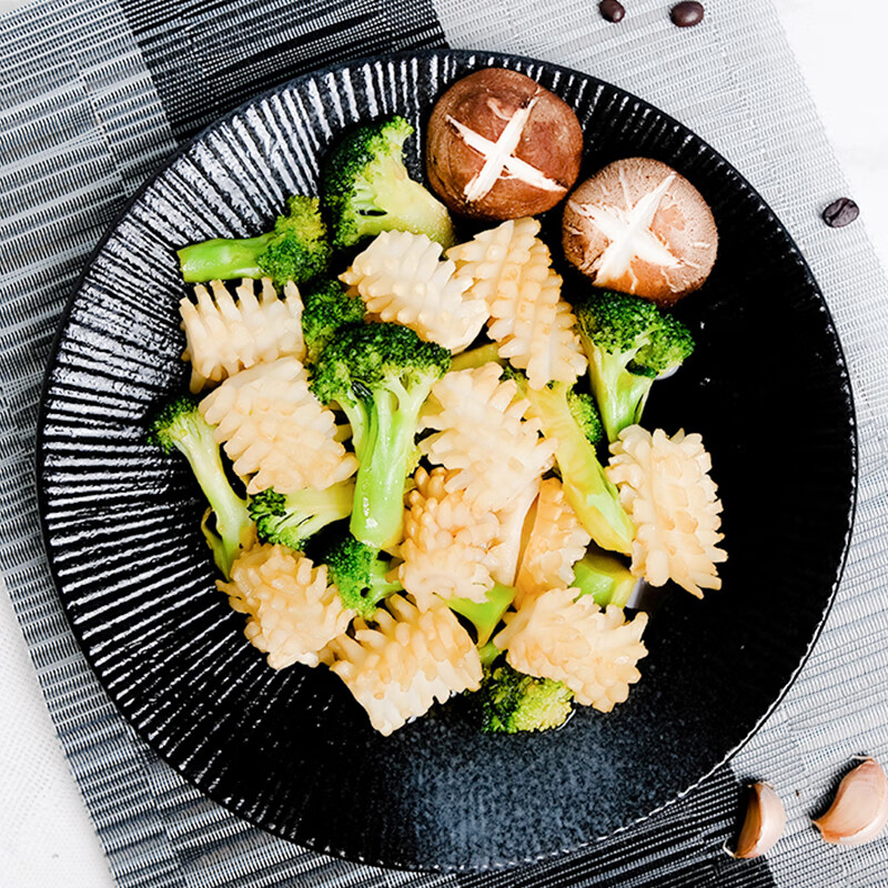 鸿顺鱿鱼花1斤装 目鱼花 鲜捕速冻 免切 年  烧烤火锅食材 铁板鱿鱼