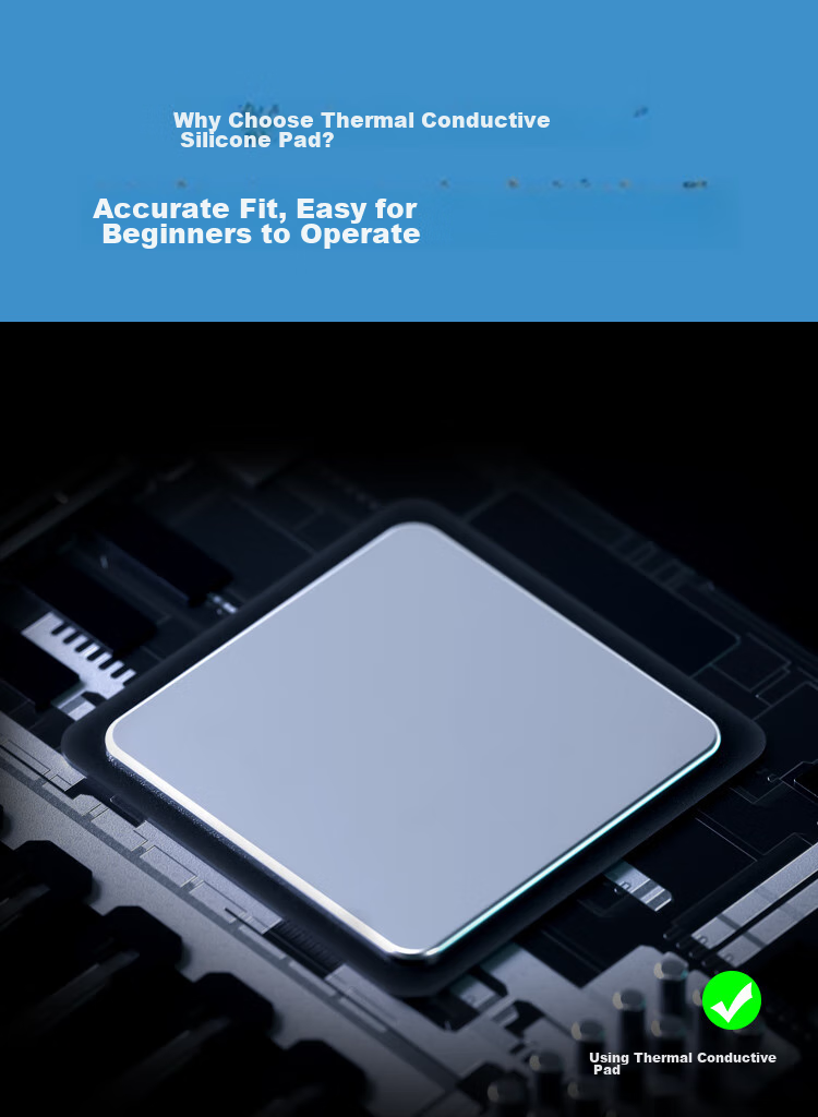 NVV Thermal Pad, 100 Pieces, Silicone Grease Pad, Heat Dissipation Sticker, Solid State Drive Graphics Card Memory North Bridge Cooling Pad, TC-100Z 3