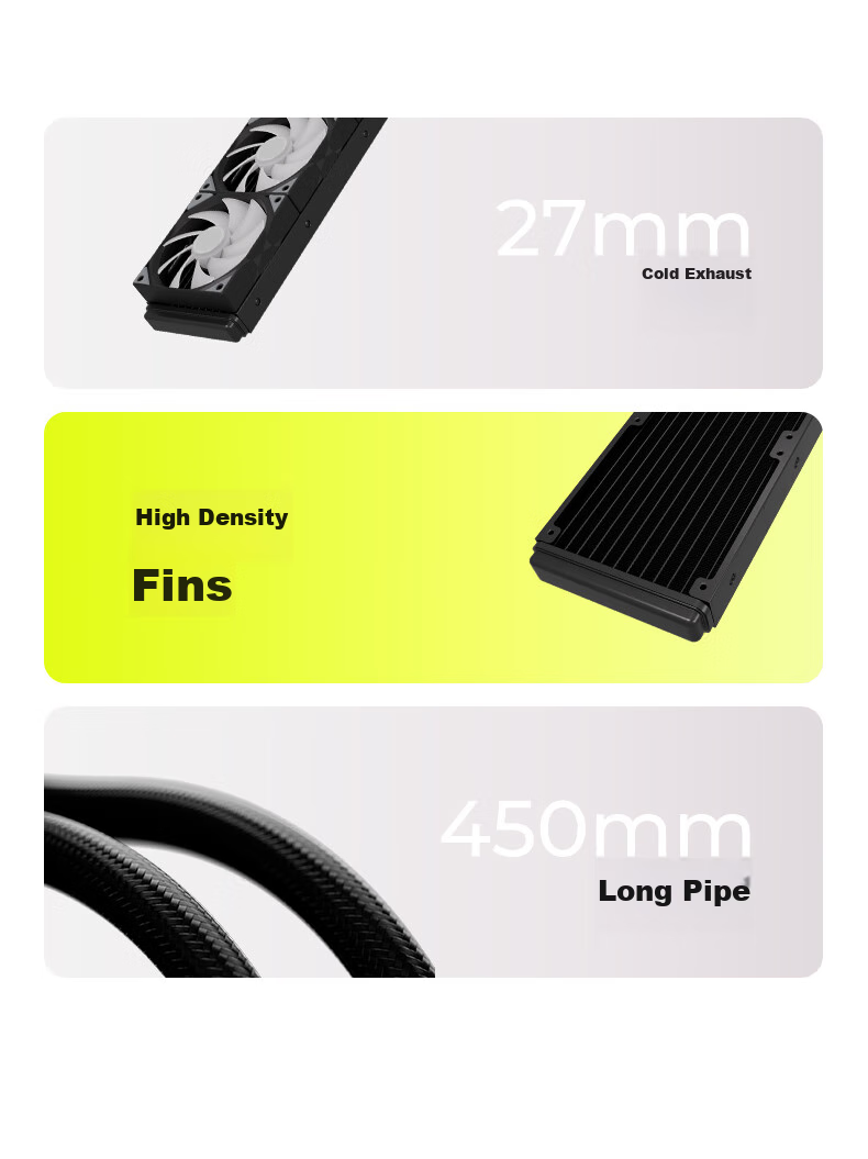 TRYX (Chuangkexingxi) PANORAMA Zheyou SE 360 Water-Cooled CPU Cooler ARGB Black, 6.67-Inch Curved Screen/Asetek/KANALI Software/Naked Eye 3D 11