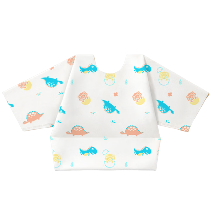 9I9 Baby Disposable Coverall, Eating Bib, Waterproof Splash-Proof, Detachable Sleeves, 5 Individually Packaged, A127